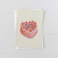 The World Would Suck Without You Heart Cake Greeting Card