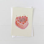 The World Would Suck Without You Heart Cake Greeting Card