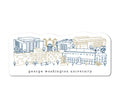 George Washington University Sticker