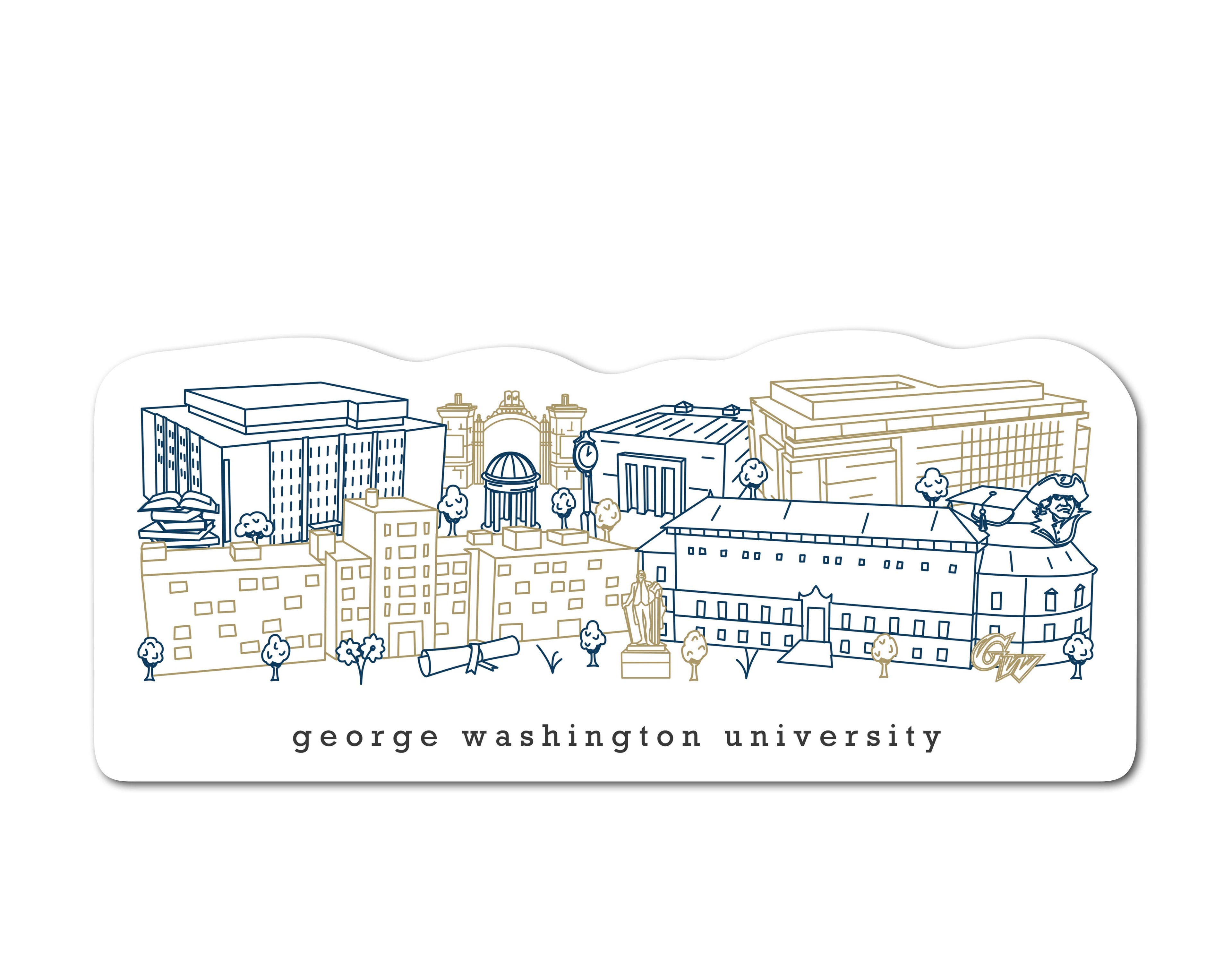 George Washington University Sticker