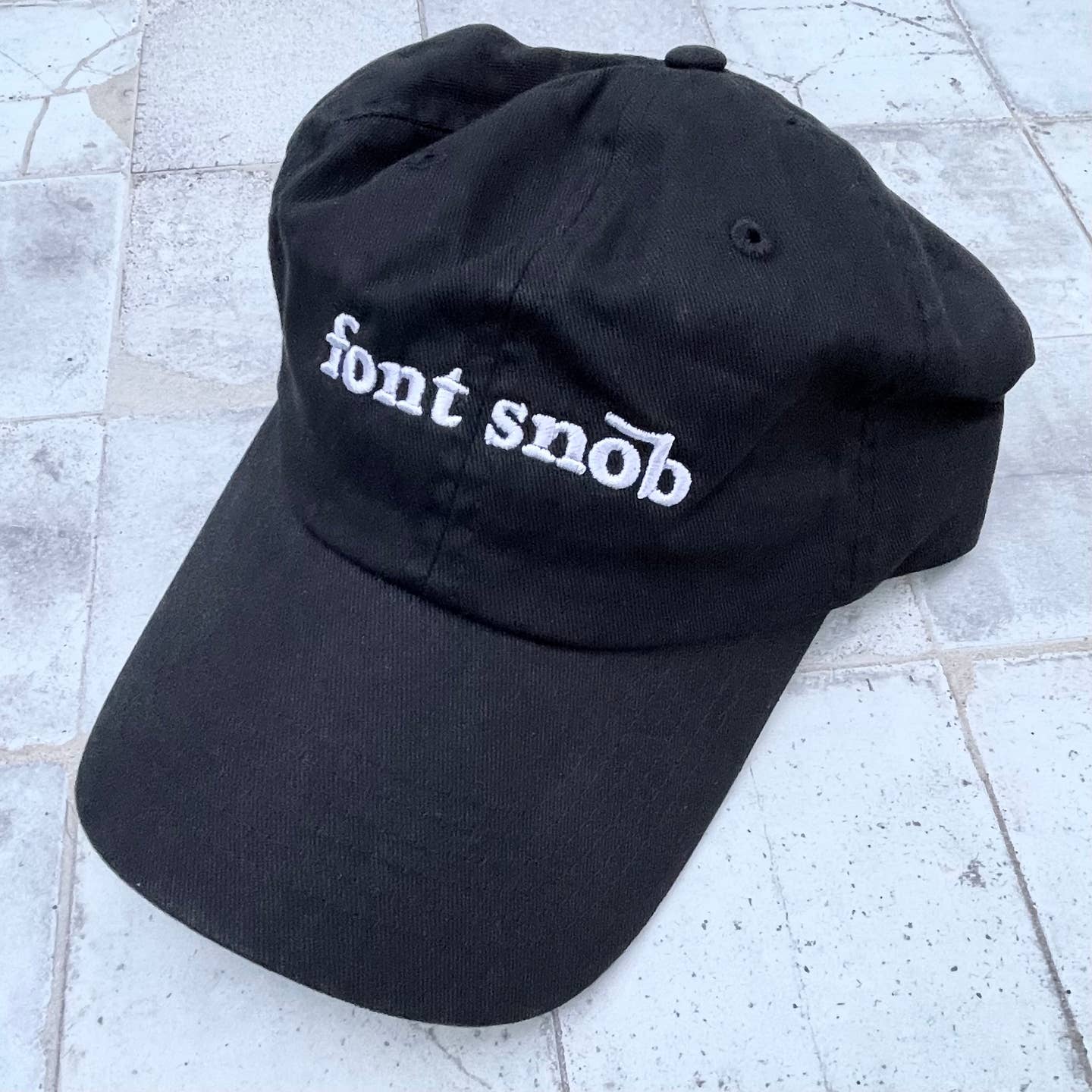 Font Snob Baseball Cap Unisex Dad Hat Graphic Designer