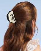 Bride Claw Clip | bridal hair accessories ivory black