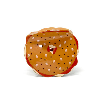 Bagel & Lox Hair Claw Clip