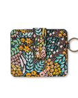 Black Floral Card Wallet
