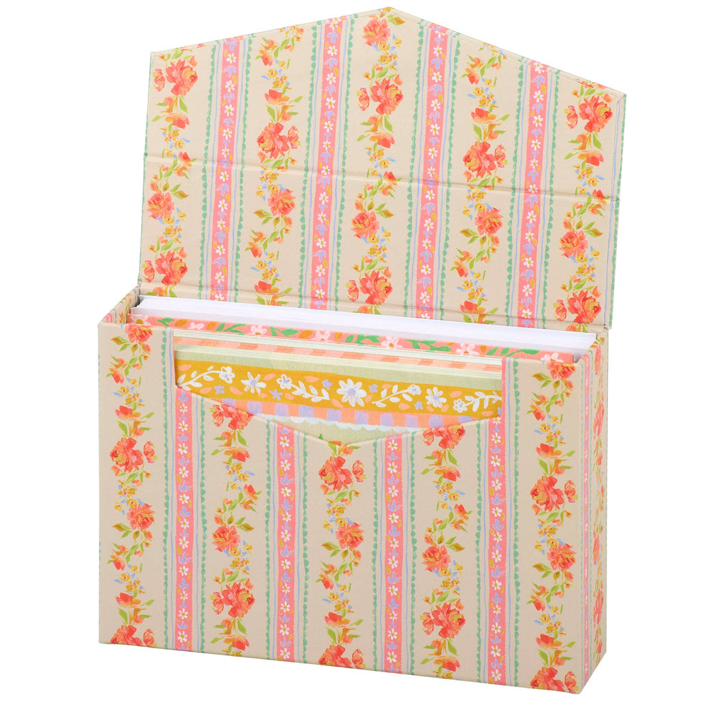 French Floral Note Card Set