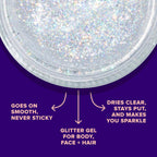 Original Glitter Gel | Disco-Silver | Body Glitter | Shimmer