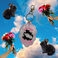 Spring Bunny Keychain/Bag Charm