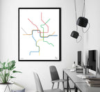 Washington DC Transit Minimalist Wall Decor