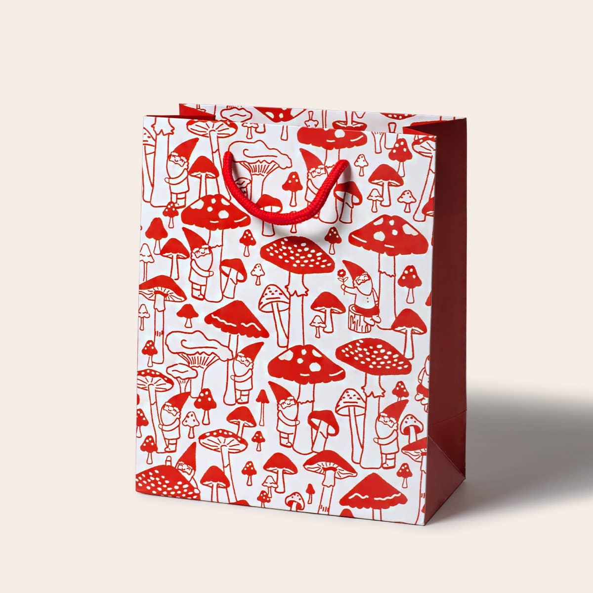 Gnome Mushroom Gift Bag