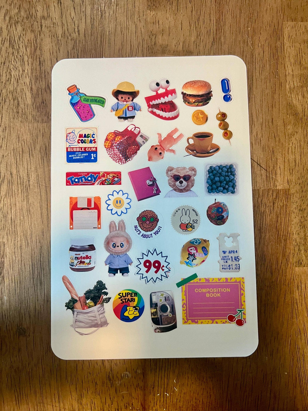 Retro Nostalgia Y2K Sticker Sheet
