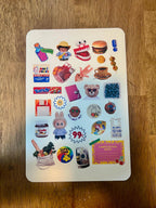 Retro Nostalgia Y2K Sticker Sheet