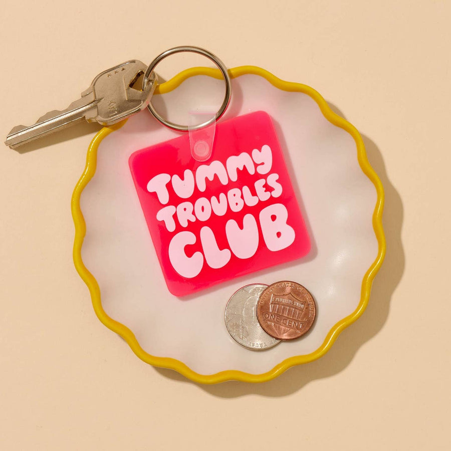 Tummy Troubles Club Pvc Keychain