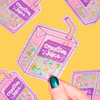 Creative Juice Glitter Sticker