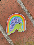Turn The Frogs Gay Glitter Sticker