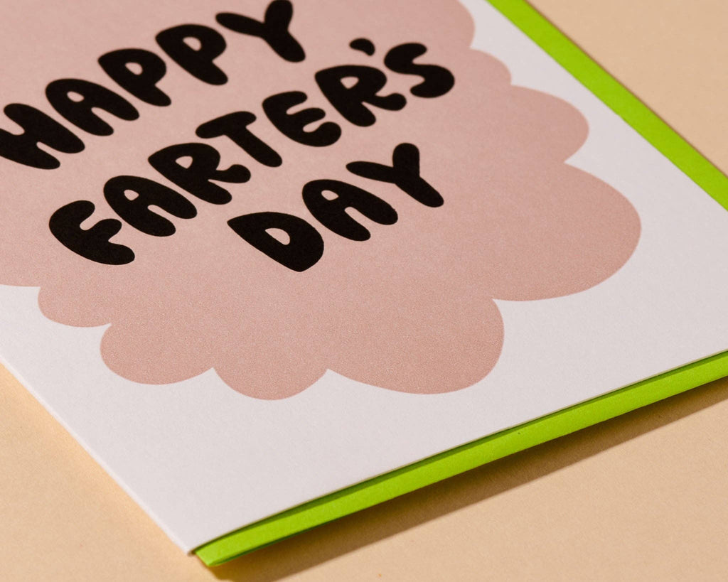 Happy Farter's Day Letterpress Card