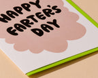 Happy Farter's Day Letterpress Card
