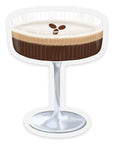 Espresso Martini Cocktail Sticker 3.1x2.4in