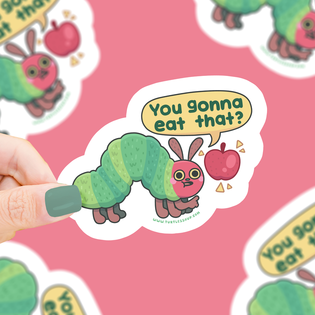 Ravenous Caterpillar | Bookish | Funny | Vinyl Sticker