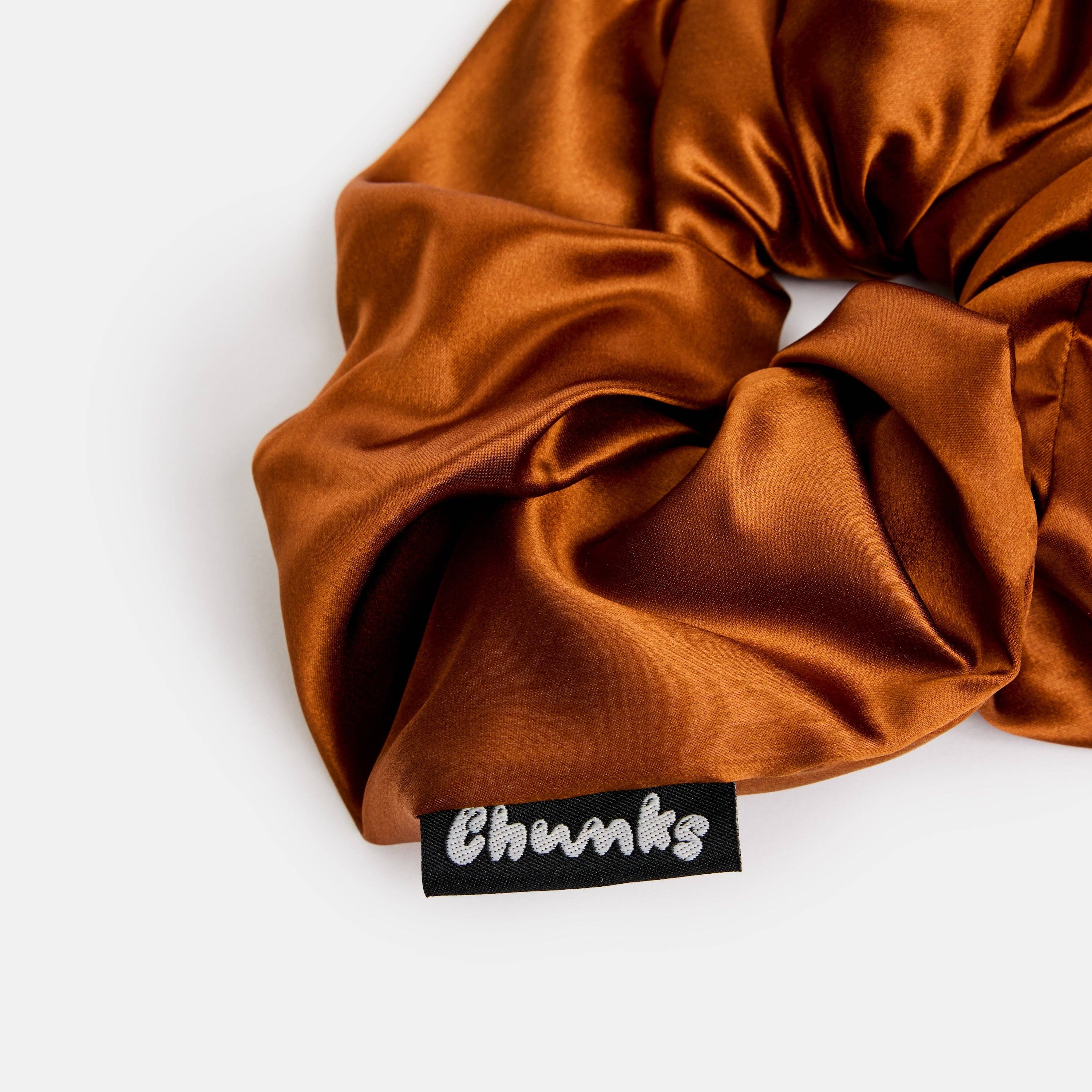 Silk Tie Scrunchie in Baguette