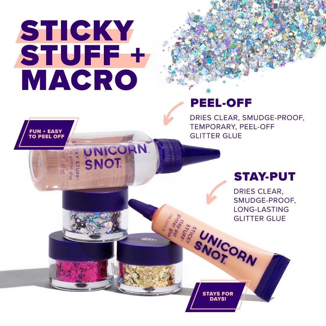 Macro Glitter | Silver-Lunar | Chunky Glitter | Body Glitter