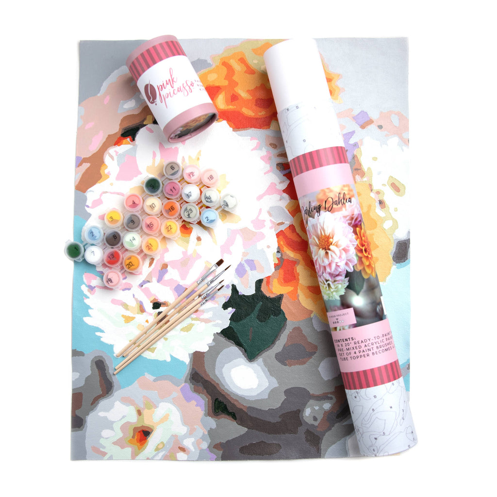 Darling Dahlia Paint by Numbers