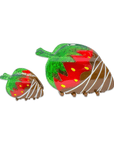 Mini Chocolate Covered Strawberry Hair Claw Clip