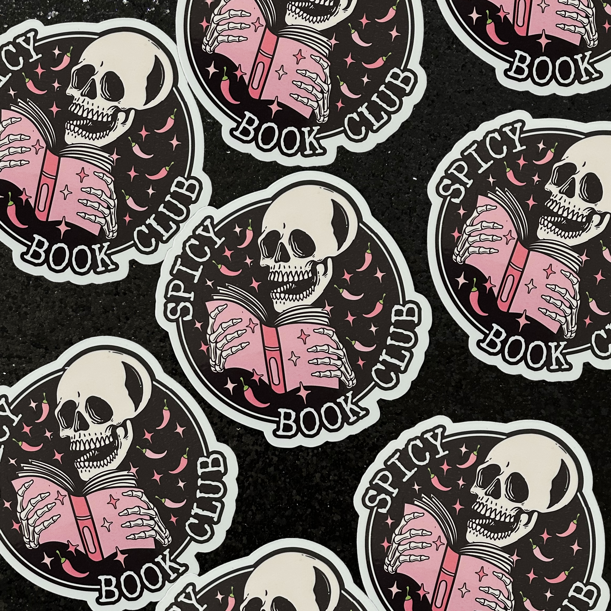 Spicy Book Club Vinyl Sticker