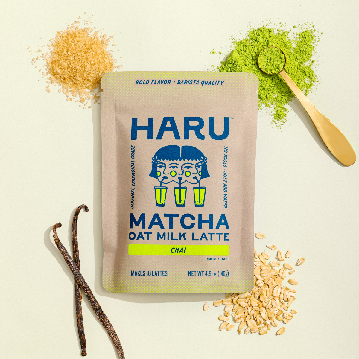 Haru Chai Matcha Oat Milk Latte Mix
