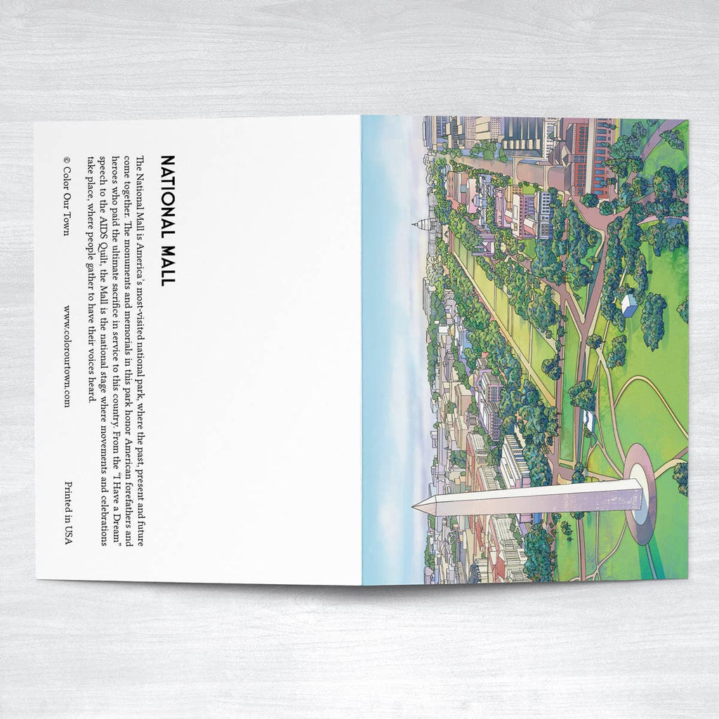 National Mall - Washington DC - Greeting Card