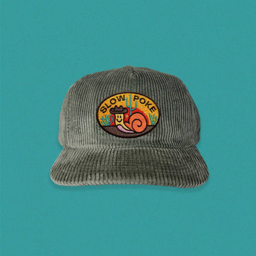 Slow Poke 5-Panel Corduroy Hat- Cactus