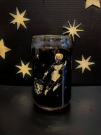 Space Cowgirl in the Milky Way 20oz Can Glass | retro pin-up