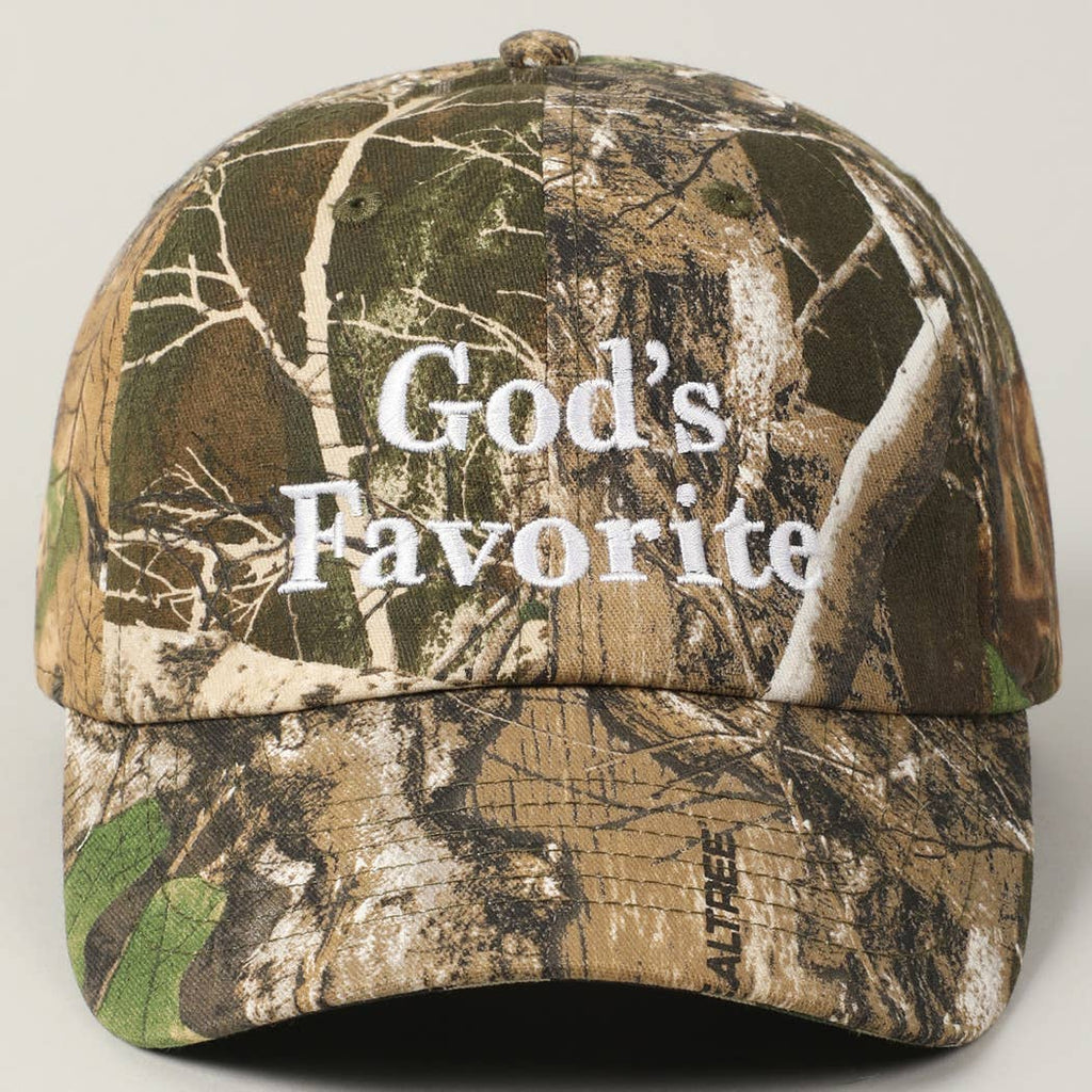 God's Favorite Camouflage Baseball Cap