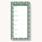 Floral Magnetic Meal Plan Notepad