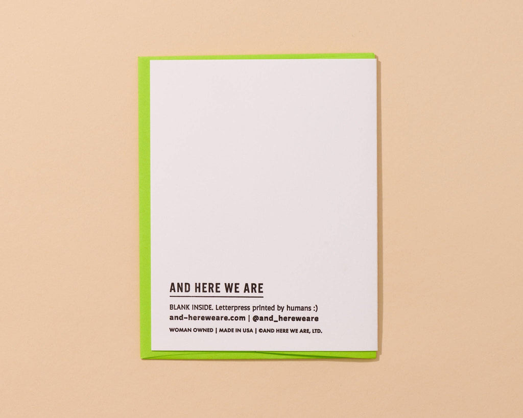 Happy Farter's Day Letterpress Card