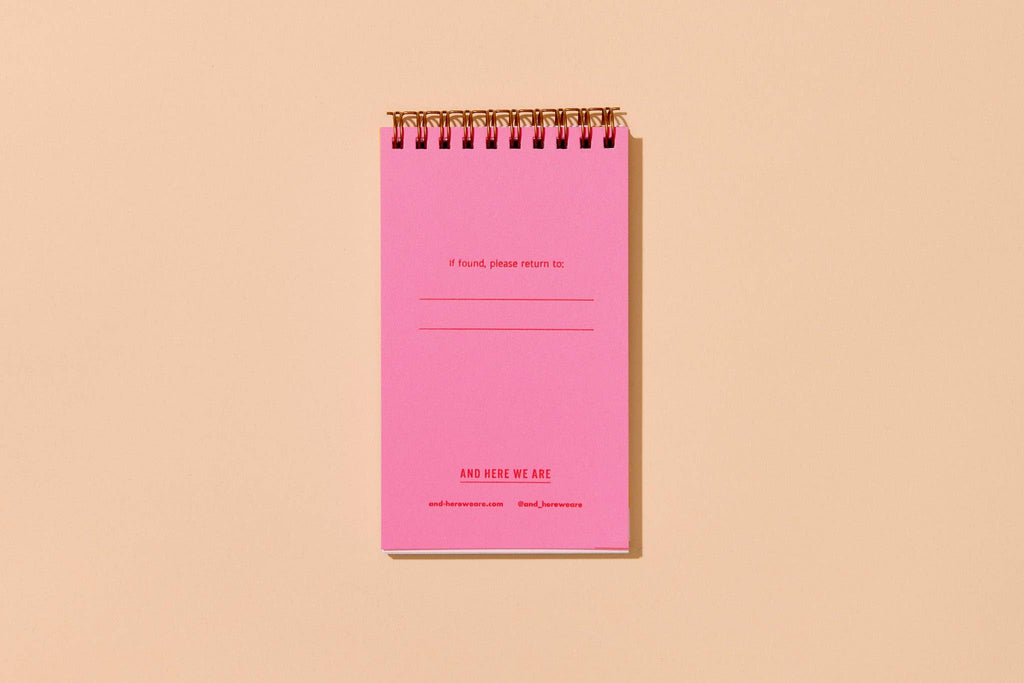 Farfalle Bowtie Pasta Spiral Pocket Size Notebook