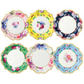 Mixed Floral Paper Plates - 12 Pack | Mothers Day Tea Party Decor |