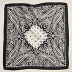 Silk Texture Paisley Bandana Scarf for Men & Women
