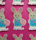 Calico Critter Cute Girl Vinyl Waterproof Sticker