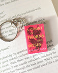 Handmade Mini A Court Of Thorns And Roses Book Keychain