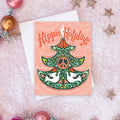 Hippie Holidays Card
