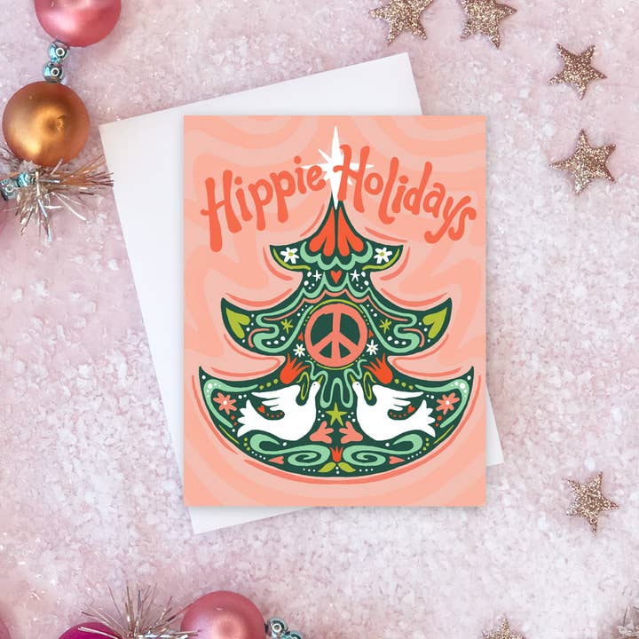 Hippie Holidays Card