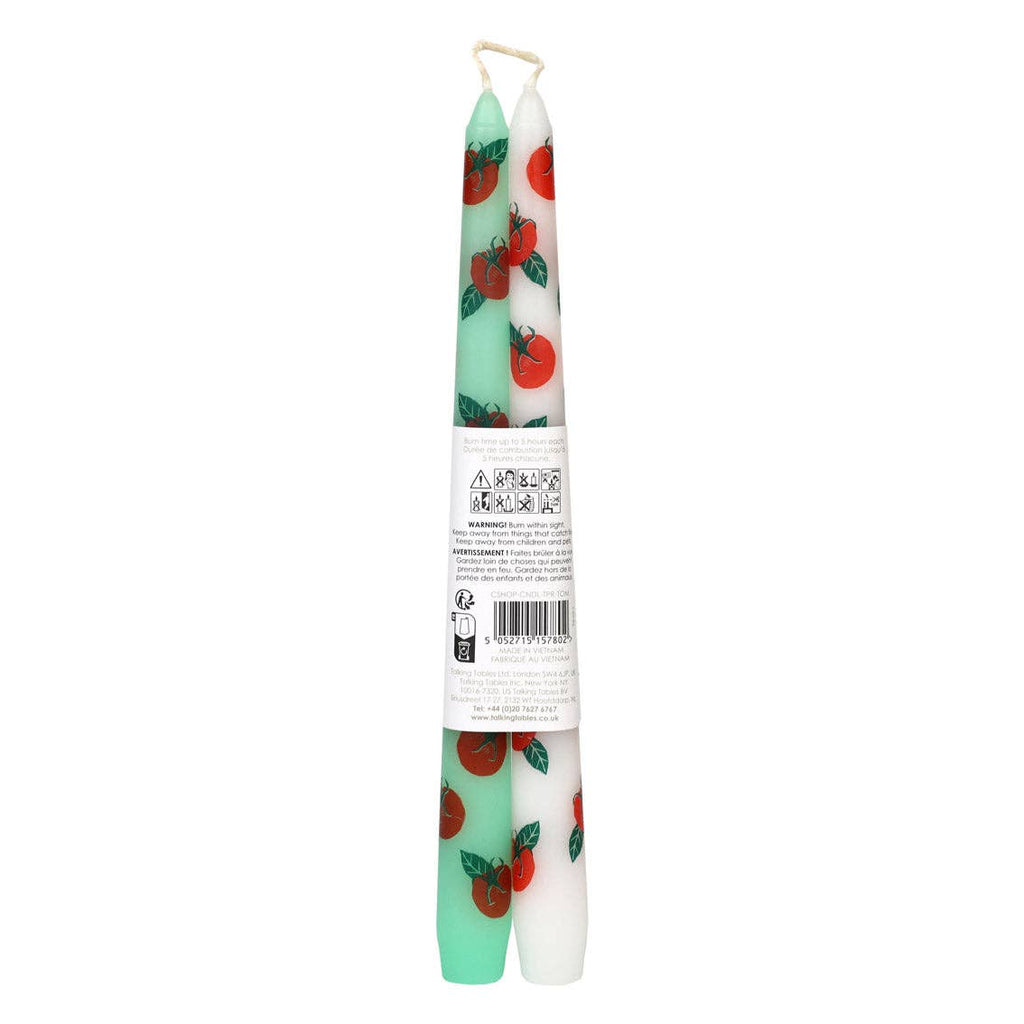 Tomato Taper Dinner Candles - 2 Pack | Mothers Day Gifts |