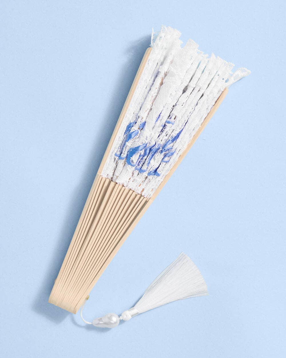 White Lace Bride to Be Folding Fan | Bridal Accessory