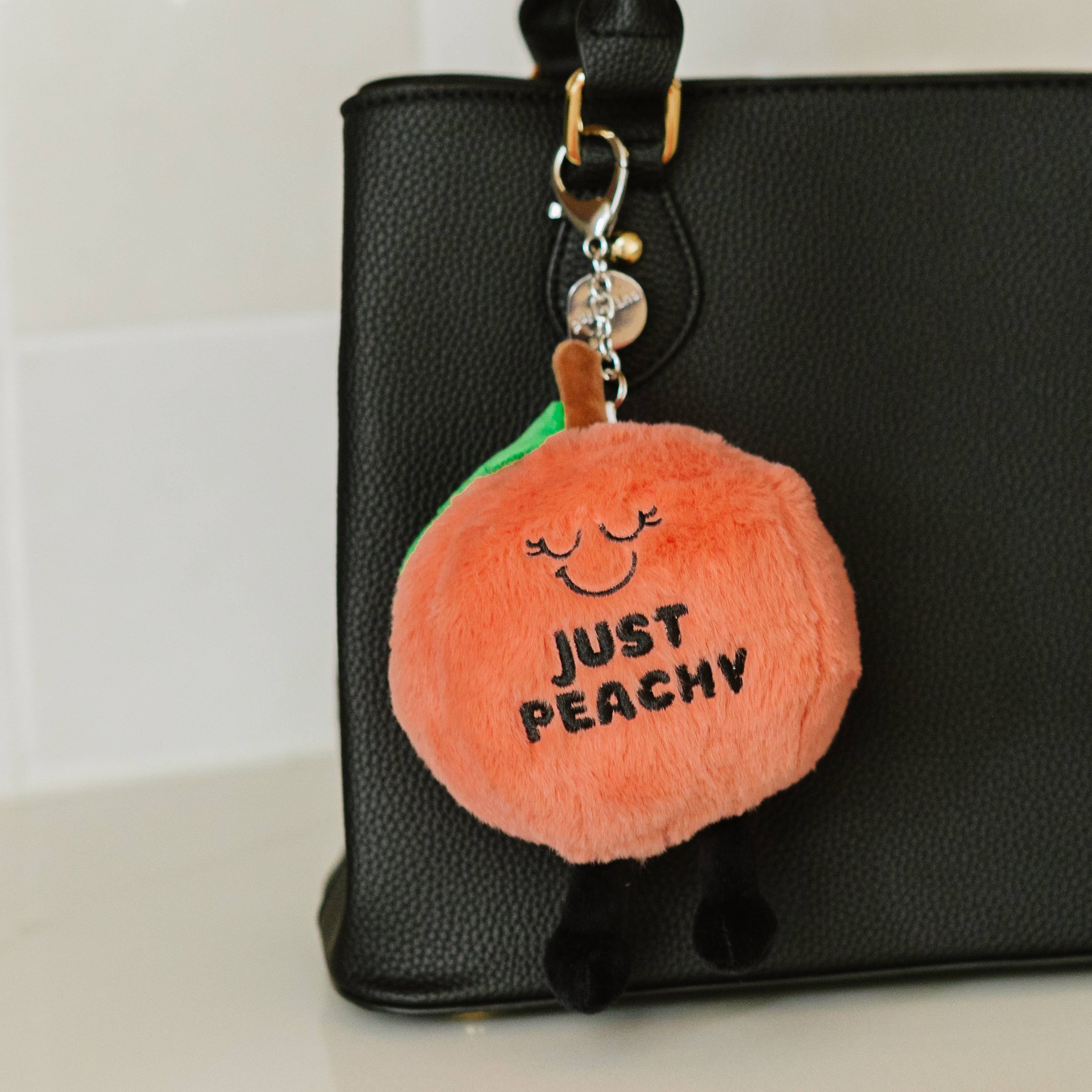 "Just Peachy!" Plush Bag Charm