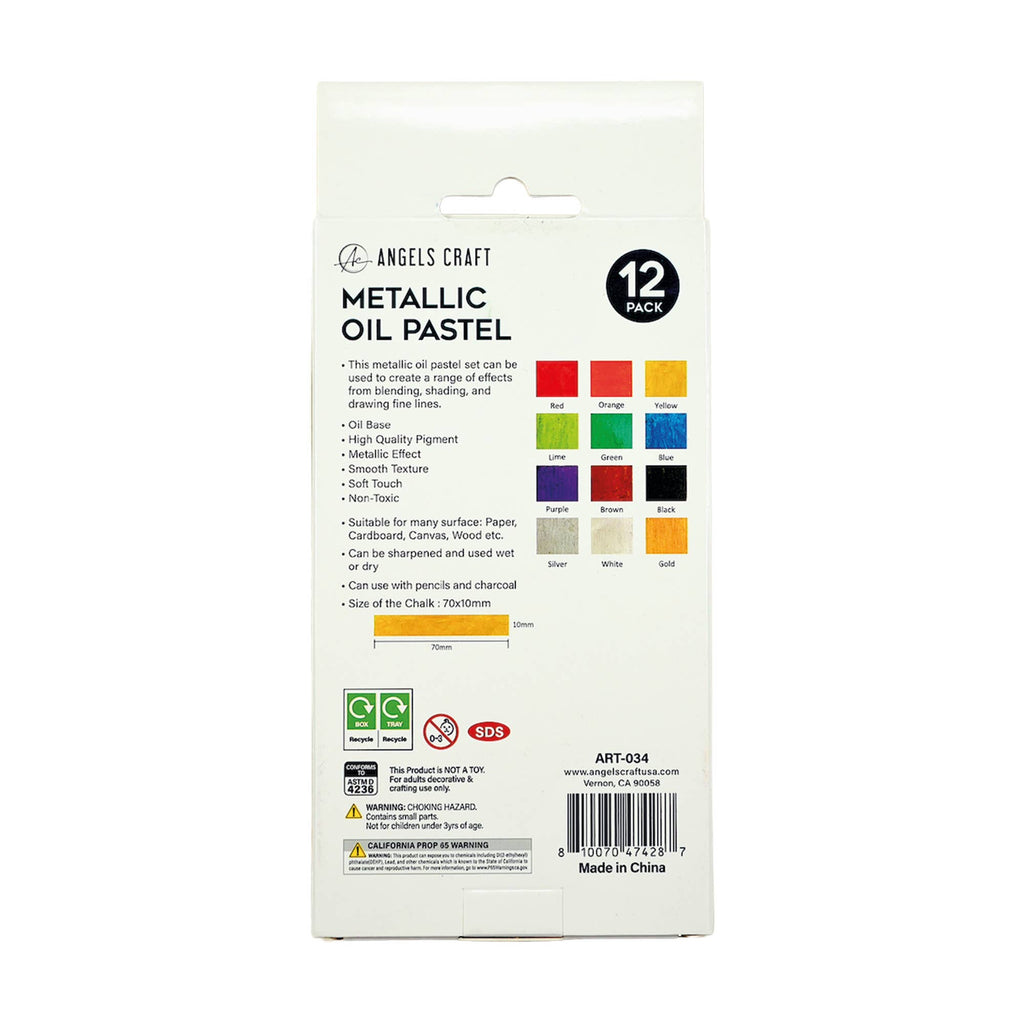 Oil Pastel Metallic Set of 12