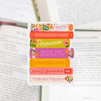 Jane Austen Collection Sticker, 3x2.2in | Bookish & Reading