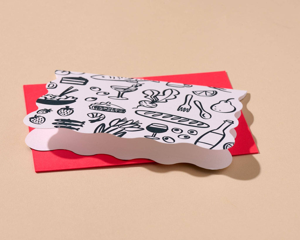 Icons Scalloped Card Set