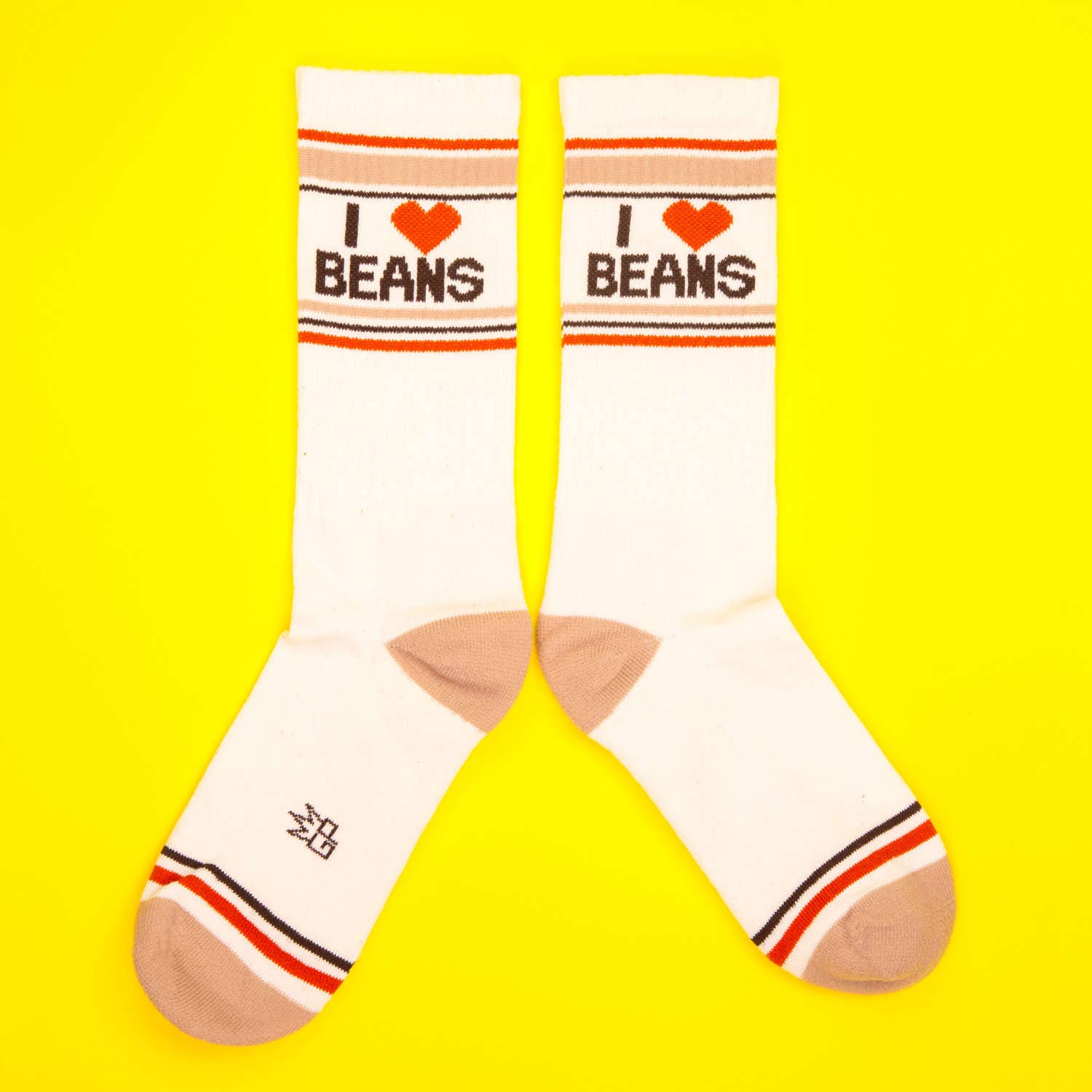 I ❤️ Beans Gym Crew Socks