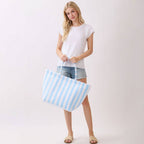 Striped Terry Tote Bag