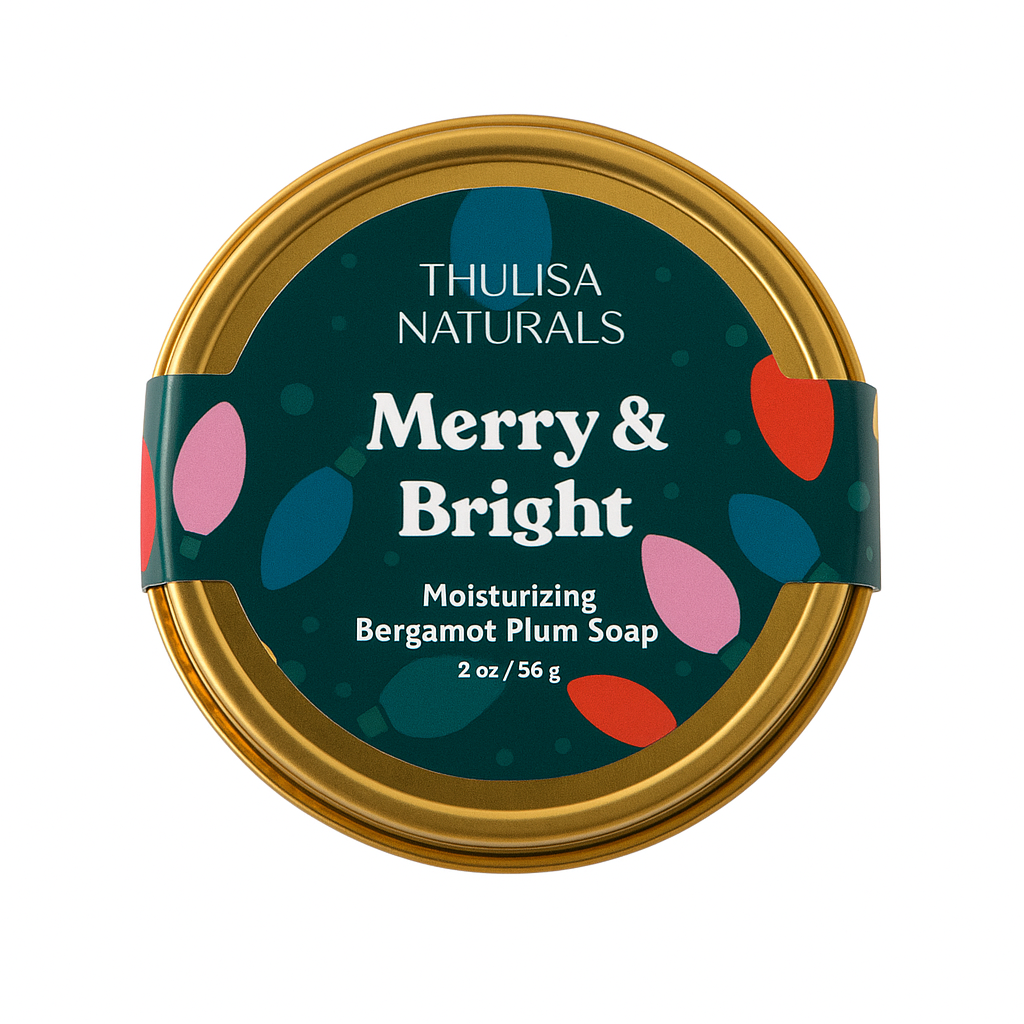 Christmas Shea Butter Gift Soap | Bergamot+Plum